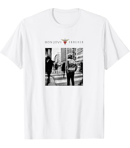 Amazon.com: Official Bon Jovi Livin' On A Prayer T-Shirt