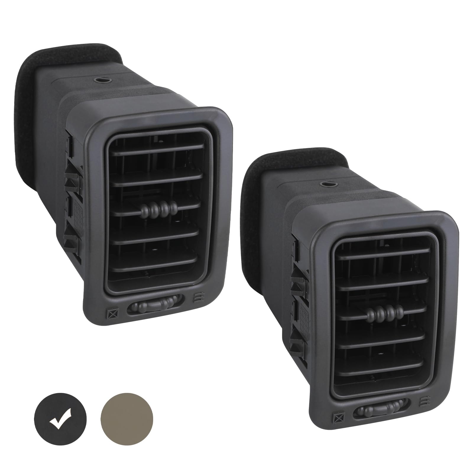 Photo 1 of APPERFiT Dash A/C Air Vent Passenger Side (Dark Gray) Compatible with 1999-2007 Chevrolet Chevy Avalanche Silverado Tahoe Suburban/GMC Sierra Yukon/Cadillac Escalade Replaces 15169326 74936