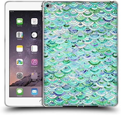 Official Micklyn Le Feuvre Mosaic In Mint Quartz And Jade Marble Patterns Soft Gel Case for Apple iPad Air 2
