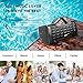 JONTER IPX5 Waterproof Bluetooth Speaker with Rich Bass Loud Stereo Sound, Portable Wireless Speaker for Home/Outdoor/Beach/Travel - Black