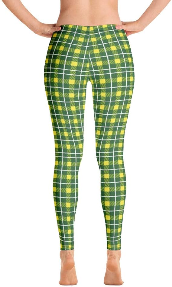 yellow plaid tights