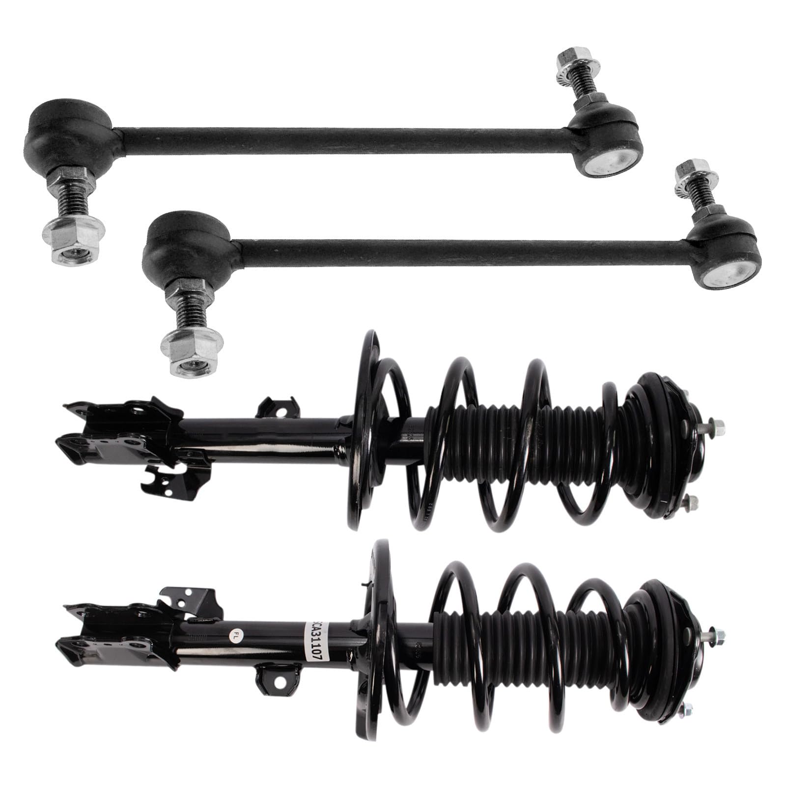 Photo 1 of TRQ Front Suspension Kit Complete Strut & Coil Spring Assembly Sway Bar Stabilizer Link Compatible with 2014-2019 Toyota Highlander