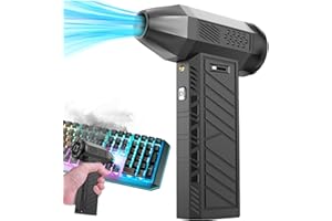 VBESTLIFE Compressed Air Duster, 130000RPM Super Power Electric Air Duster, 3 Gears Mini Blower with Fast Charging, for Compu