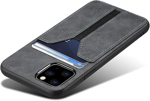 Amazon Com Suteni Iphone 12 Pro Max Wallet Case Iphone 12 Pro Max Wallet Case Slim Credit Card Slot Holder Case Pu Leather Wallet Case Compatible With Iphone 12 Pro Max 6 7 Inch Gray