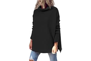 EFAN Women's Oversized Turtleneck Knit Pullover Sweater Warm Clothes for Winter Trendy 2023