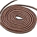 DailyShoes Round Hiking Boot Shoelaces Strong Durable Stylish Shoe Laces (Great for Hard Shoes) Brown Light Tan 27