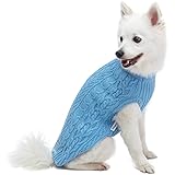 Blueberry Pet Classic Dog Sweater Wool Blend Cable