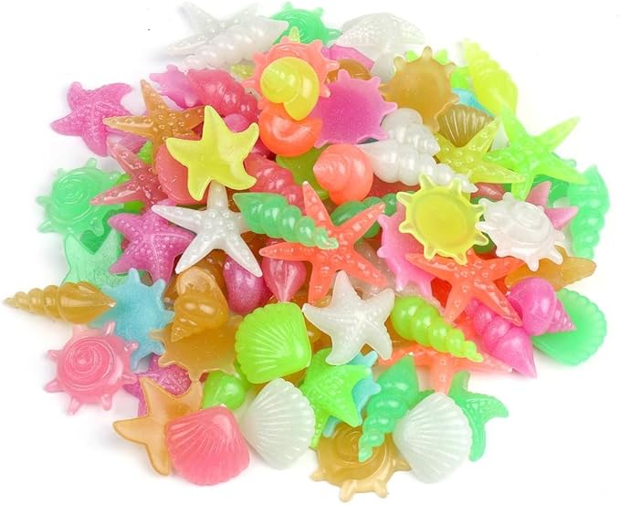 Amazon Co Jp 暗闇で 光る石 夜光石 カラフル ヒトデ 貝殻 巻貝 100個セット アクアリウム 水槽 インテリア ホビー Amazon Co Jp 暗闇で 光る石 夜光石 カラフル ヒトデ 貝殻 巻貝 100個セット アクアリウム 水槽 インテリア ホビー
