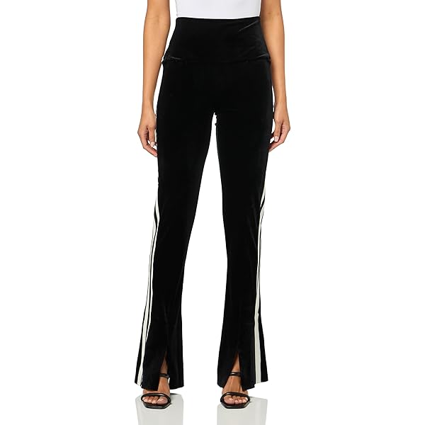 NORMA KAMALI Women's Legging W/Footie W/O Waistband, Black