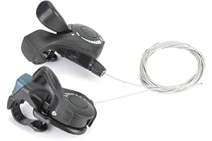 One POutdoor Mountain Thumb Gear Shifter, 3X7 Speed Change Lever Suitable for Mountain Bike, City Bike, Road Bike,