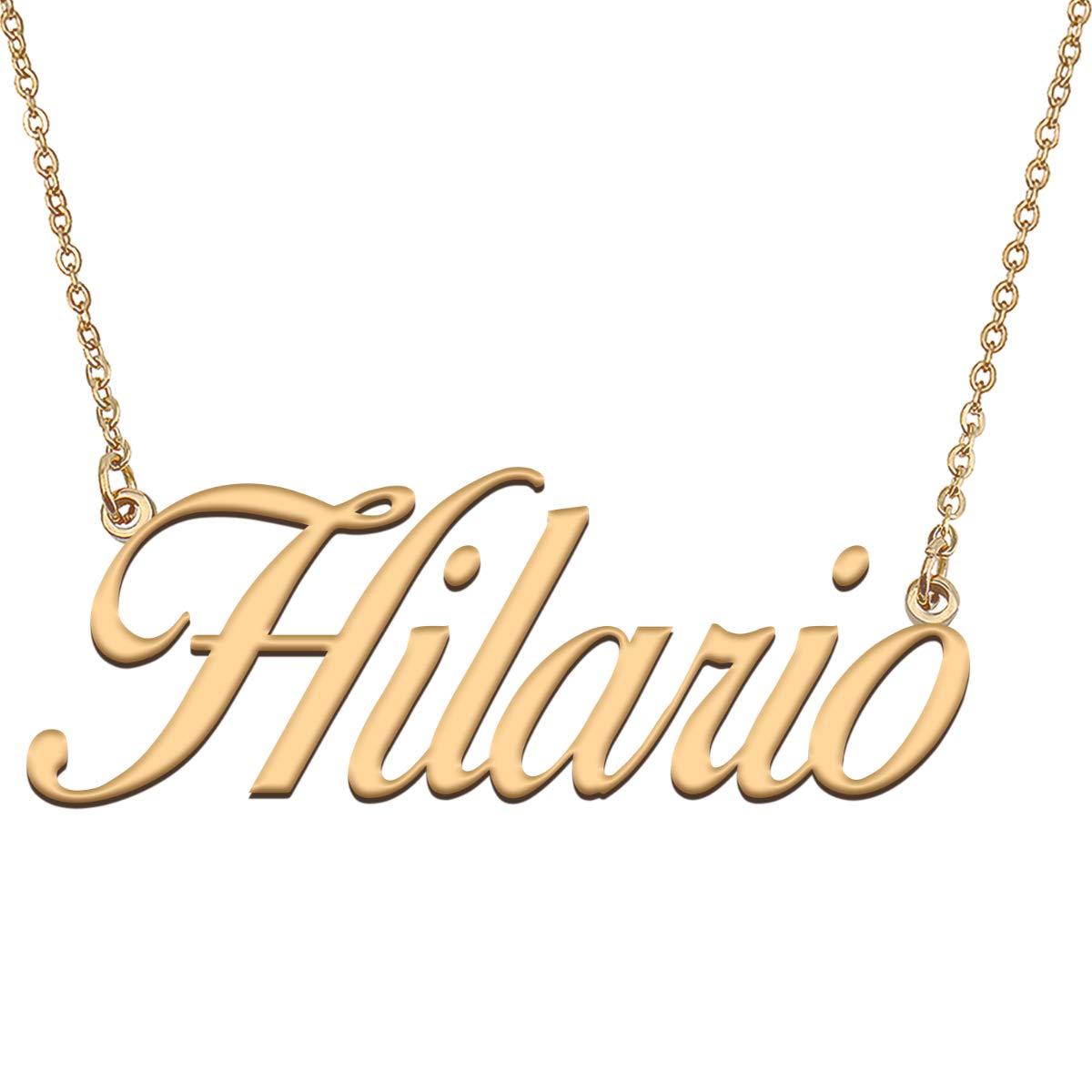 HUAN XUN Customized Custom Simple Any Name Necklace