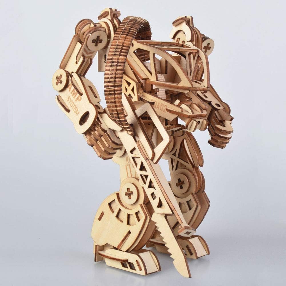 LINAG 3D Wooden Puzzles for Adult Mechanical Armor Model Kits to Build, Brain Teaser Model Building Kits, Christmas Birthday Gifts for Teens And Adults,A