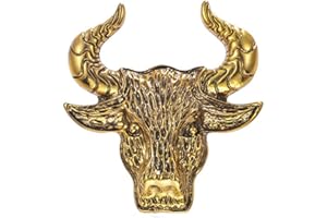 WCRAZYE Retro Lion Animal Pin Brooch for Men Women Punk Buck Suit Tie Lapel Pin Cool Animal Bull Eagle Lion Wolf Head Collar Brooch Safety Pin Christmas Gifts