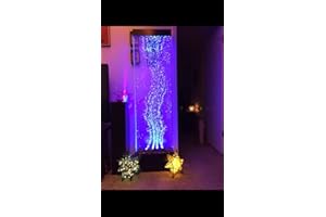 72"x19" XXL Dancing Bubble Fountain, Floor Standing, Color Lights/Remote Ctrl by Jersey Home Decor