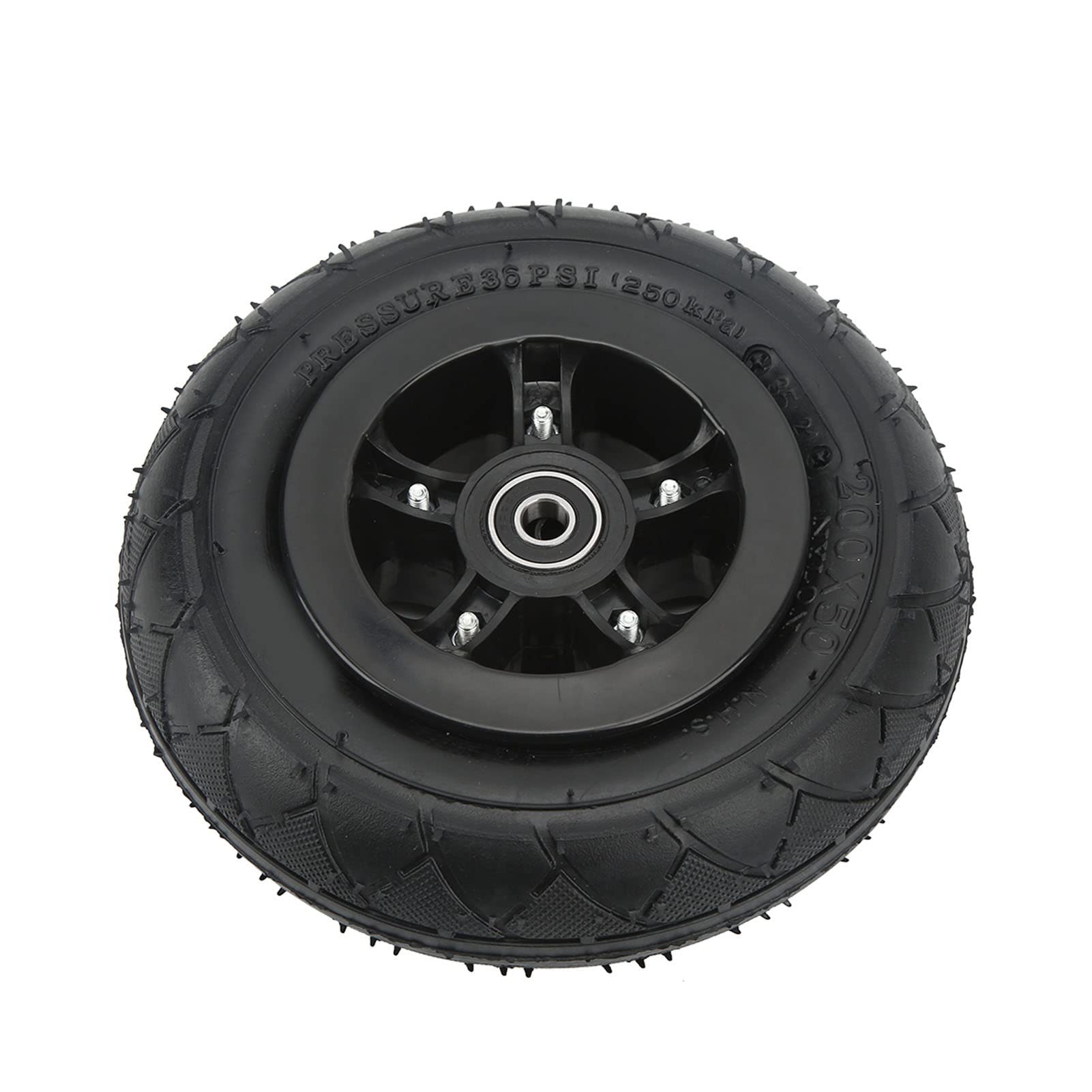 Mountain Wheel off road skateboard wheels Alloy Hub Rubber Wear Resistant Anti Slip Off Road Scooter Wheel 8in pneumatic wheels for Road Replacement Wheels