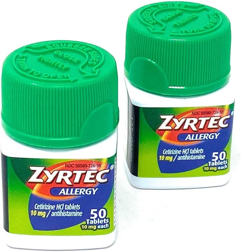 Product of Zyrtec Allergy 10mg Original Prescription Strength Tablets, 100 Ct. - Allergy [Bulk Savings]: Health & Personal Care