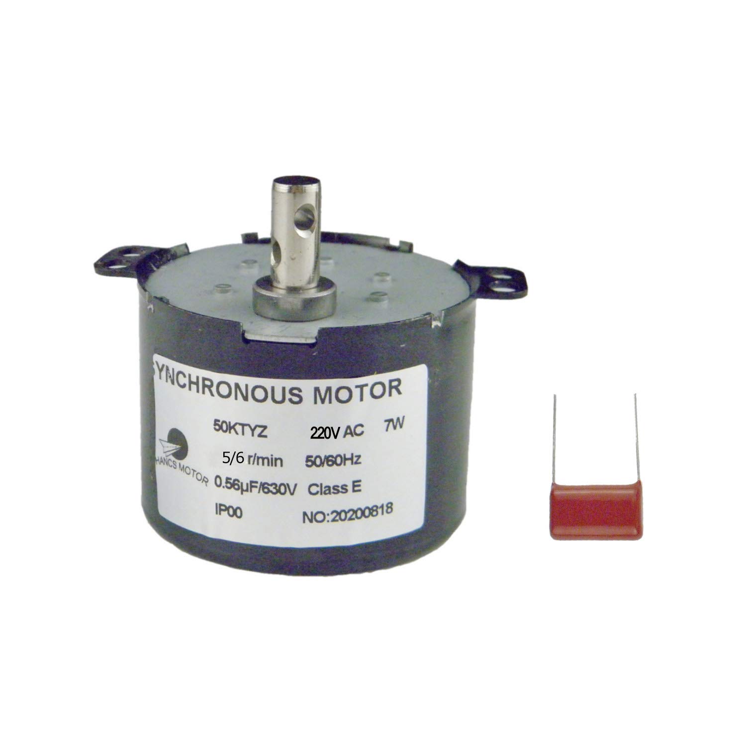 CHANCS Electric Motor 50KTYZ AC 220V Motor 5RPM 6W Synchronous Geared Motor