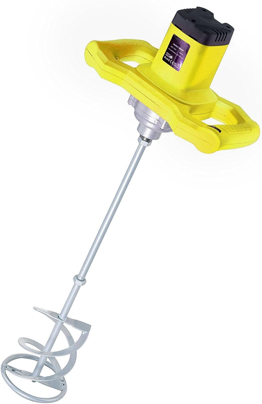 Hand-Held Variable Speed Paddle Mixer | Baylola Powerful 1600W 650RPM for Plaster, Cement, Render, Paint, Mortar and Grout | Standard 230v 3pin Plug