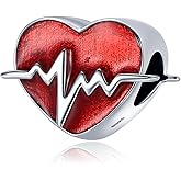 Annmors Charms for Bracelets 925 Sterling Silver Family Friends Angle Love Heart Dangle for Women Bracelet & Necklace Pendant