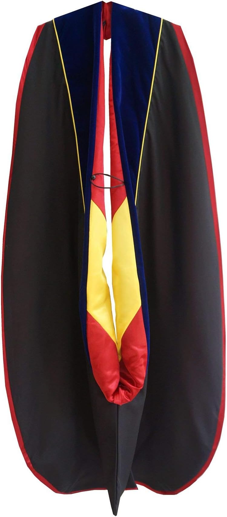 Grad DaysGraduation Doctoral Hood Unisex Deluxe with Gold Piping Gold Maroon Royal Blue