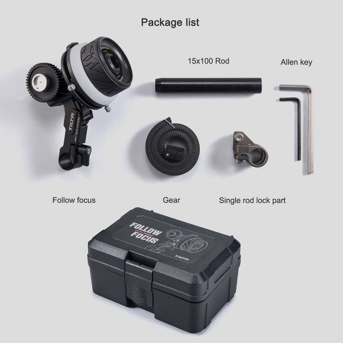 Tilta FF-T06 Tiltaing MINI follow focus Lens Zoom Control Lightweight compatible with DSLR SONY A7 A9 NIKON GH5 GH5s BMPCC 4K 6K Cage (MINI FOLLOW FOCUS) - Image 3