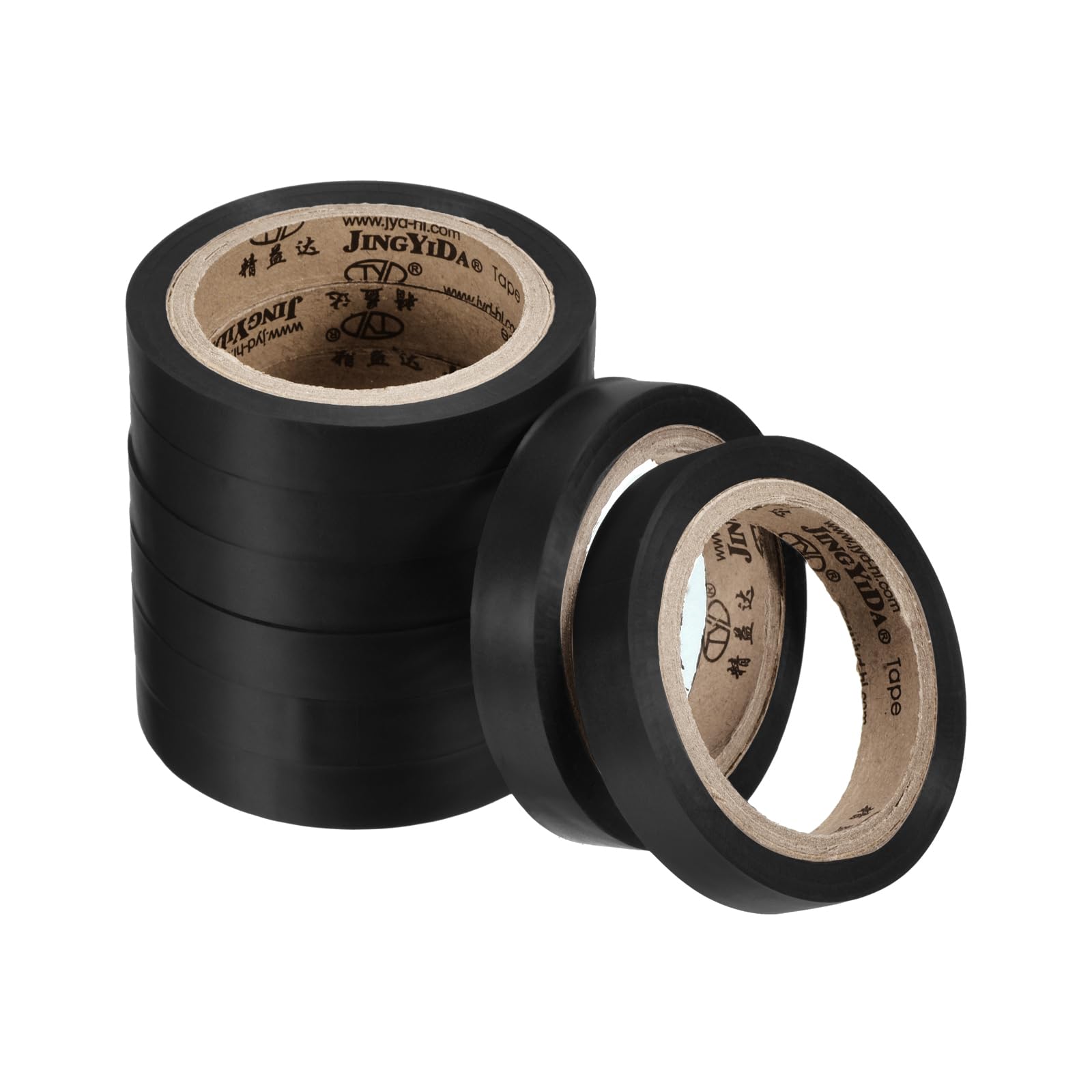 M METERXITY 8 Pack Racquet Overgrip Tape - Badminton Tennis Racket Grip Finishing Tape Wrap Tape Sticky Non-Slip, Apply to Tennis Racket (26Ft, Black)