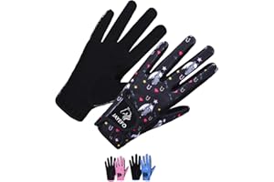 Jayefo Kids Equestrian Horse Riding Gloves Kids Youth Children Horseback Gardening Bike Outdoor Soccer Girls Riding Sports