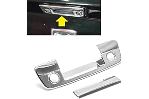 Overun 3-Layers Shiny Chrome Plated Tailgate Cover with Backup Camera Hole Trim Designed for 2009-2018 RAM 1500 2500 3500