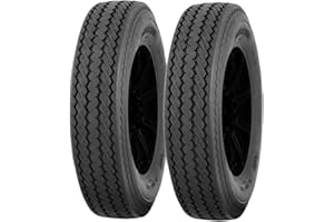 4.80-8/4.80-4.00-8, LRC, Pair of 2 High-Speed Trailer Tires, Original Equipment Quality, D.O.T. & M.O.T. Approved, Perfect fo