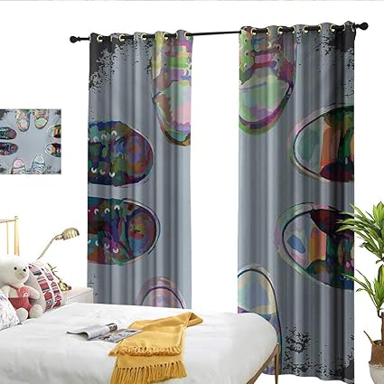 Amazon Com Winfreydecor Modern Thermal Curtains Teen Rubber Rebel