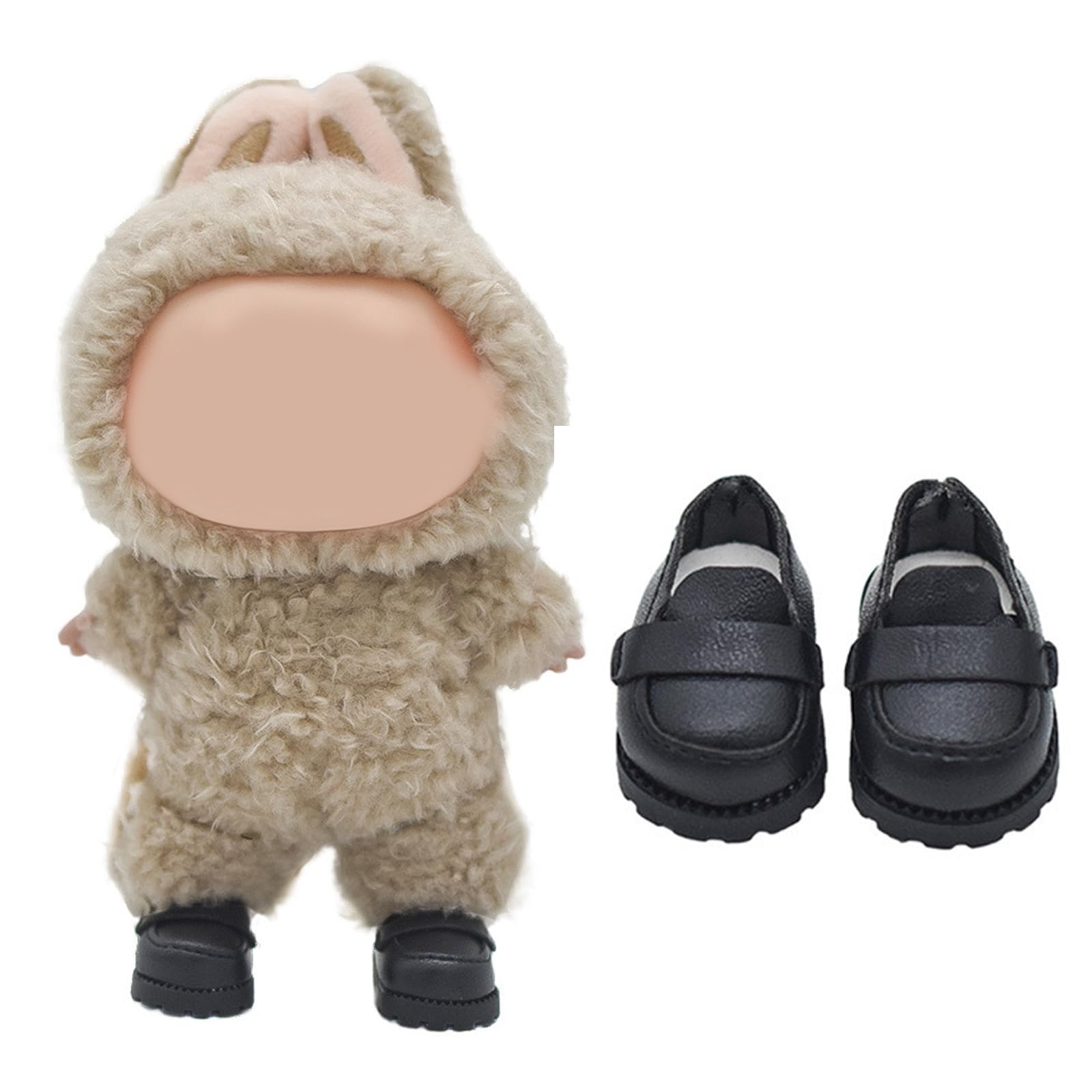 Mini Doll Shoes, 1 Pair Cute Loafer Shoes
