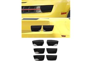 DSWSQ Smoked Black Tail Light Lamp Cover Guard Trim Decoration Compatible with Chevrolet Chevy Camaro 2010-2013 Exterior Accessories