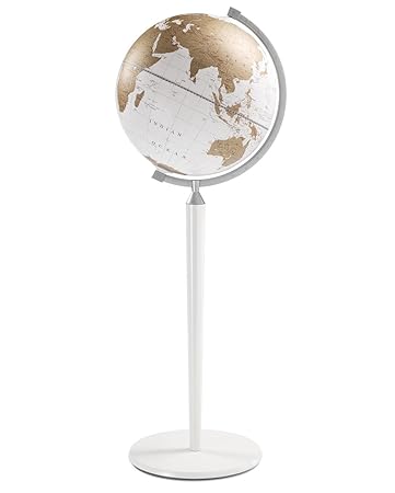 Buy Zoffoli 16 Vasco Da Gama Floor Globe White Stand With White
