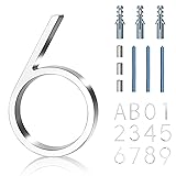 House Numbers for Outside, Gibolin 5 Inch Silver