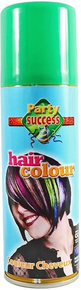 Party Success Temporary Hair Colour Spray Green 125ml Wash Out view 2
