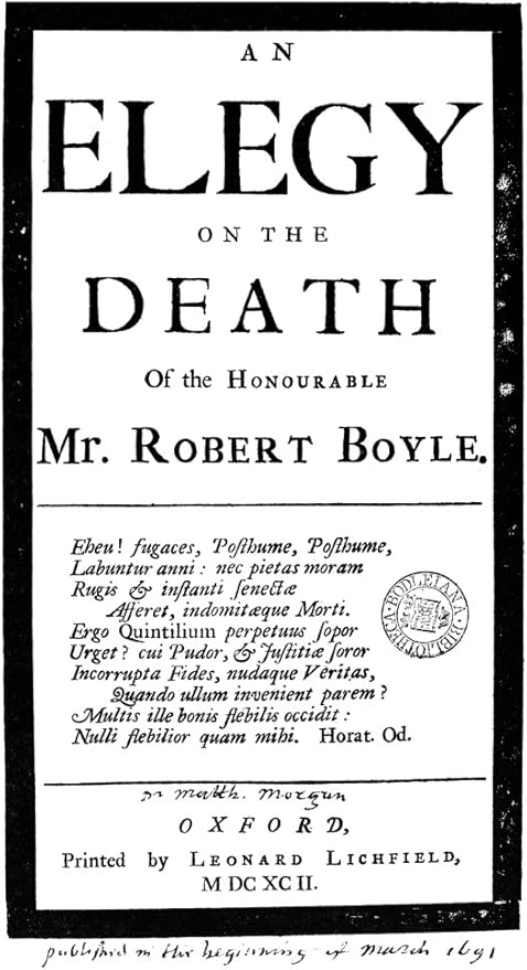 Amazon Robert Boyle 1627 1691 ネングリッシュ シュミストと物理学者 マシュー モーガンズのタイトル ページ18ページ 名誉あるミスター ロバート ボイル 1692 ポスター プリント 18 X 24 アートフレーム ポスター オンライン通販
