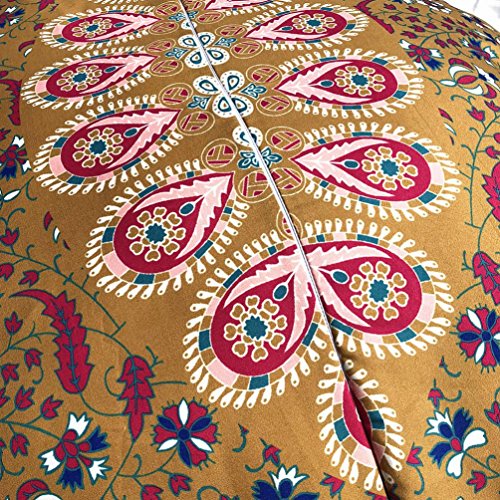 image for Zainafacai Multicolor Mandala Floor Pillows Round Bohemian Meditation 