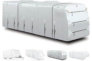 SELIMON 300D Top Class A RV Cover with Waterproof PU Coating Rip-Resistent & Anti-UV Winter Camper Cover Fits 30' to 33' Motorhome