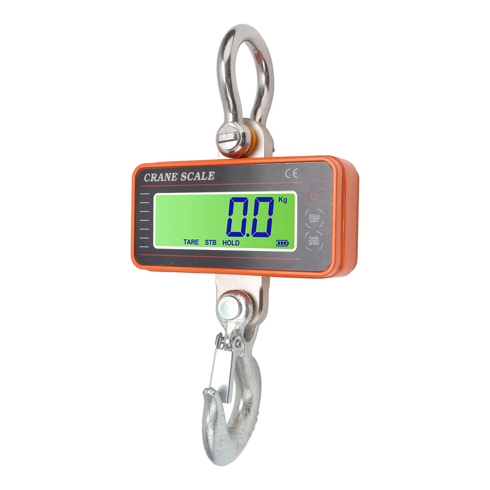 1500kg 3000lb Digital Crane Scale, HeavyDuty Industrial Hanging Scale with Remote Control, Smart Type LED Display, High Accuracy Hanging Weighing Scale