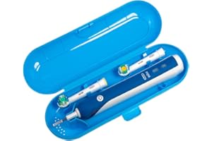 Nincha Portable Replacement Plastic Electric Toothbrush Travel Case for Oral-B Pro Series (Blue)