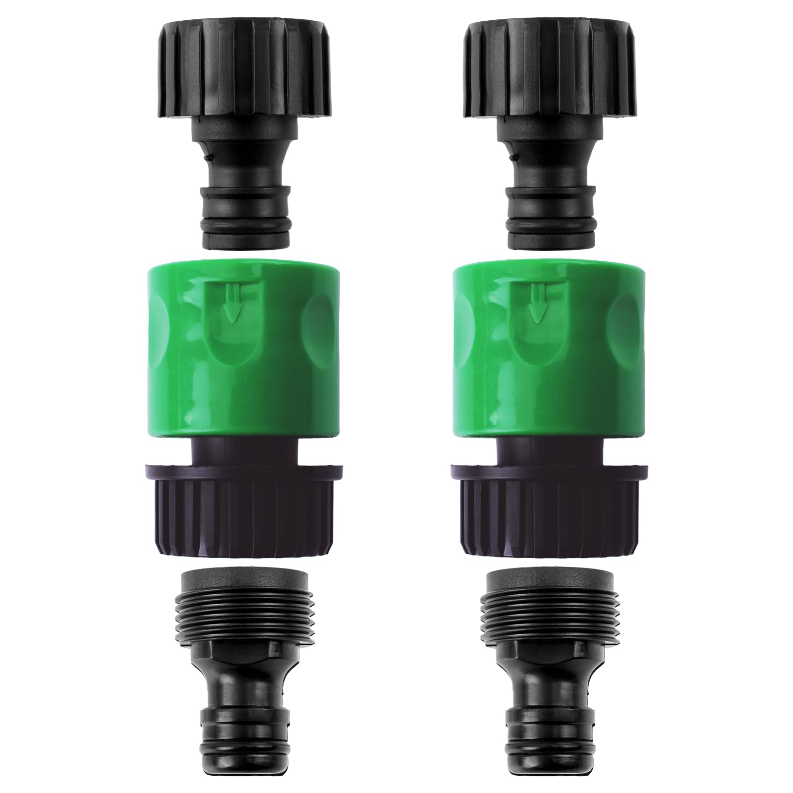 INCREWAY 2 Set Hose Adapter Compatible with Karcher Hose Pressure Washer Parts Accessories Quick Connect Garden Hose(6 Points Internal Thread)