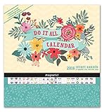 Image de Orange Circle Studio 17-Month 2018 Do It All Magnetic Wall Calendar, Secret Garden