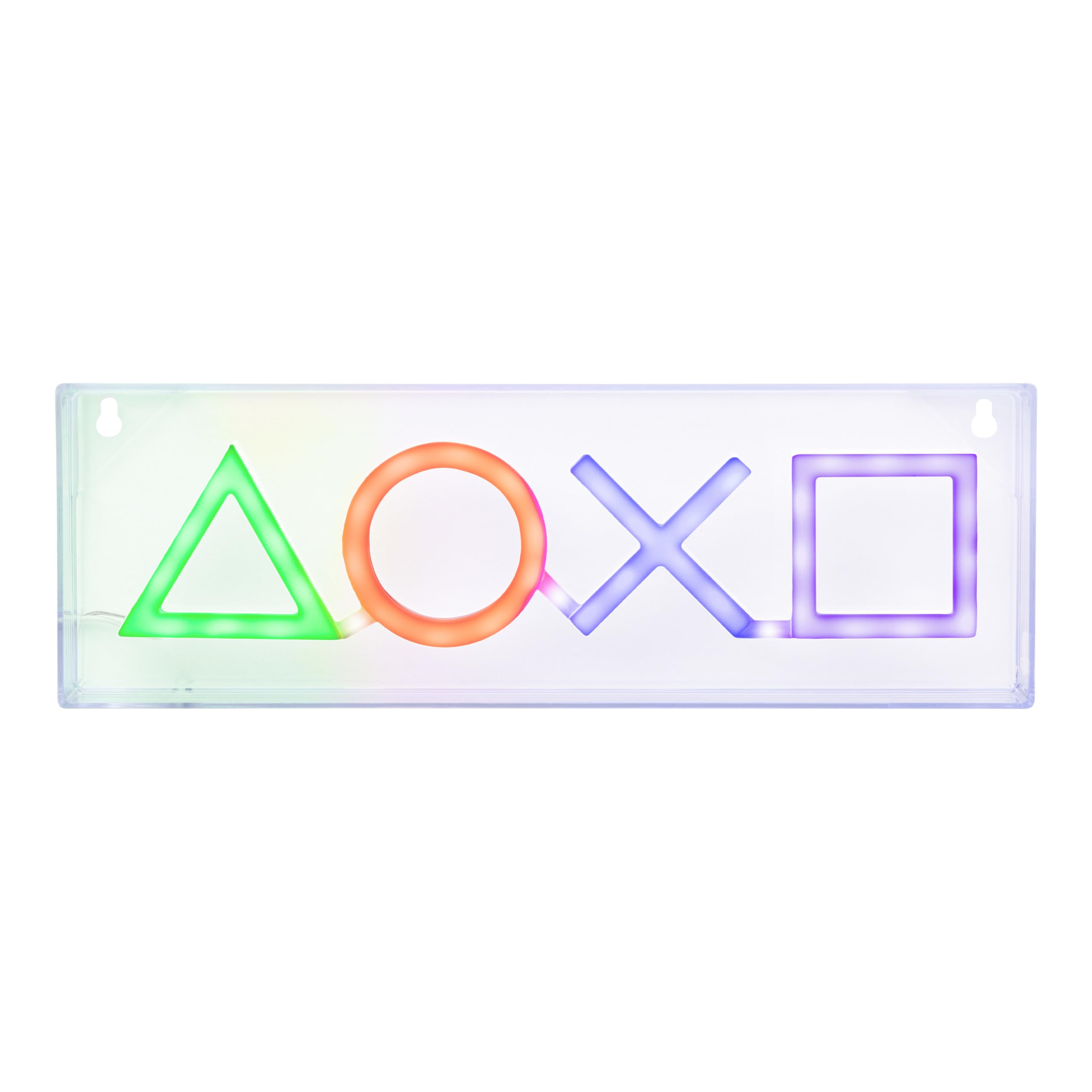 PlayStation Icons LED Neon Light - Officially Licensed Free Standing or Wall Mountable Light Sign - Game Room Accessories & Decor for Gamers - Paladone