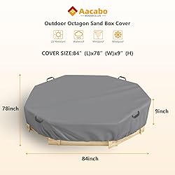 Waterproof Octagon Sandboxes Cover, Upgraded with