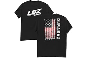 AGGRESSIVE THREAD LBZ Duramax T-Shirt Mens S-5Xl, American Flag Tee Patriotic Diesel Truck Shirt