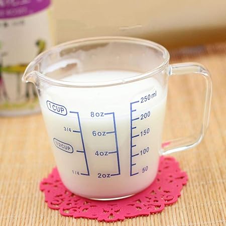 zhouhongchao Vaso de Leche Infantil,Vaso de Cristal de Alto ...