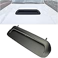 ECOTRIC Front Upper Hood Scoop Compatible with 2010-2022 Toyota 4Runner 2012-2015 Tacoma Sport Hood Air Flow Scoop Bulge Insert Kit Upgrade Painted Black