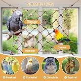 CQJ 2 Packs Natural Bird Rope Net Parrot Swing Hammock 12x8 inch S view 7