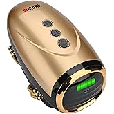 WMARK Barber Massager/Cordless Handheld Massager, Charge Neck/Legs/Hand/Face Massager, 2 Massage Nodes 2600AMH,Golden