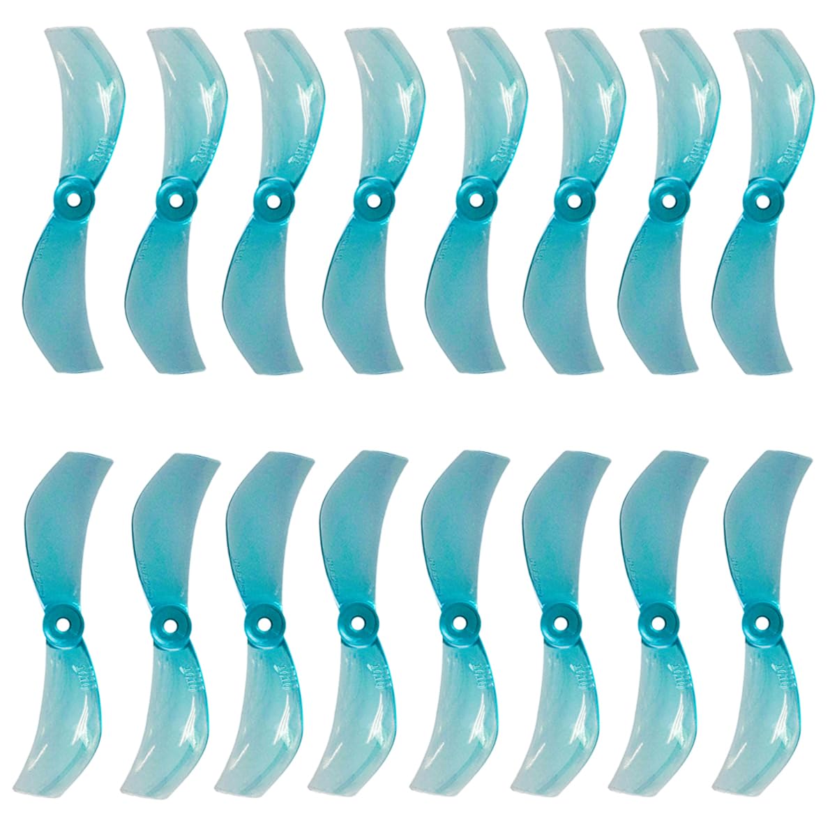 Photo 1 of Gemfan 16Pcs 40mm 2-Blade Props 1610 Propeller 1.5mm Hole for FPV Racing Freestyle Tinywhoop Drones Like Mobula 7(Blue 8CW 8CCW)